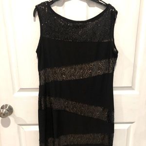 Black Women Cocktail Dress - Knee Leigh